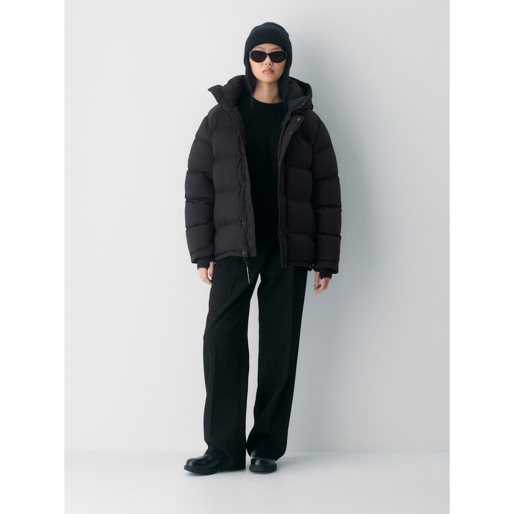 Aritzia The Super Puff Puffer Coat Quilted XS Down Filler Water Repellent Black